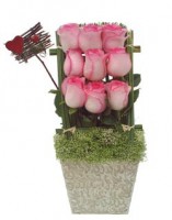 Arranjo com Rosas cor de rosa